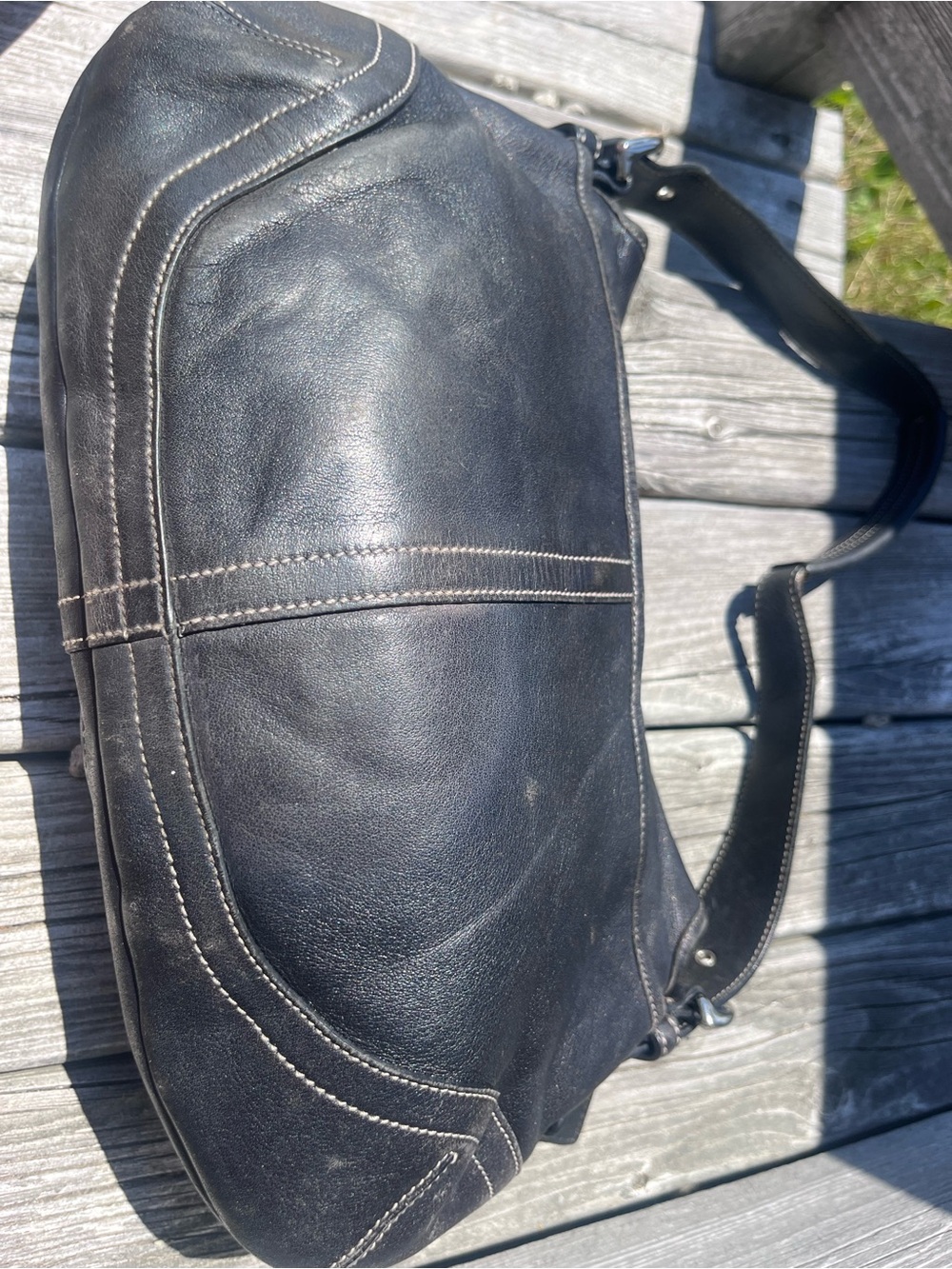 Coach A04S - 9248 Vintage Soho Y2K Black Leather Shoulder Bag - Picture 8 of 10